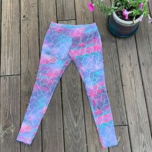 Colorful patterned Mossimo exercise leggings
